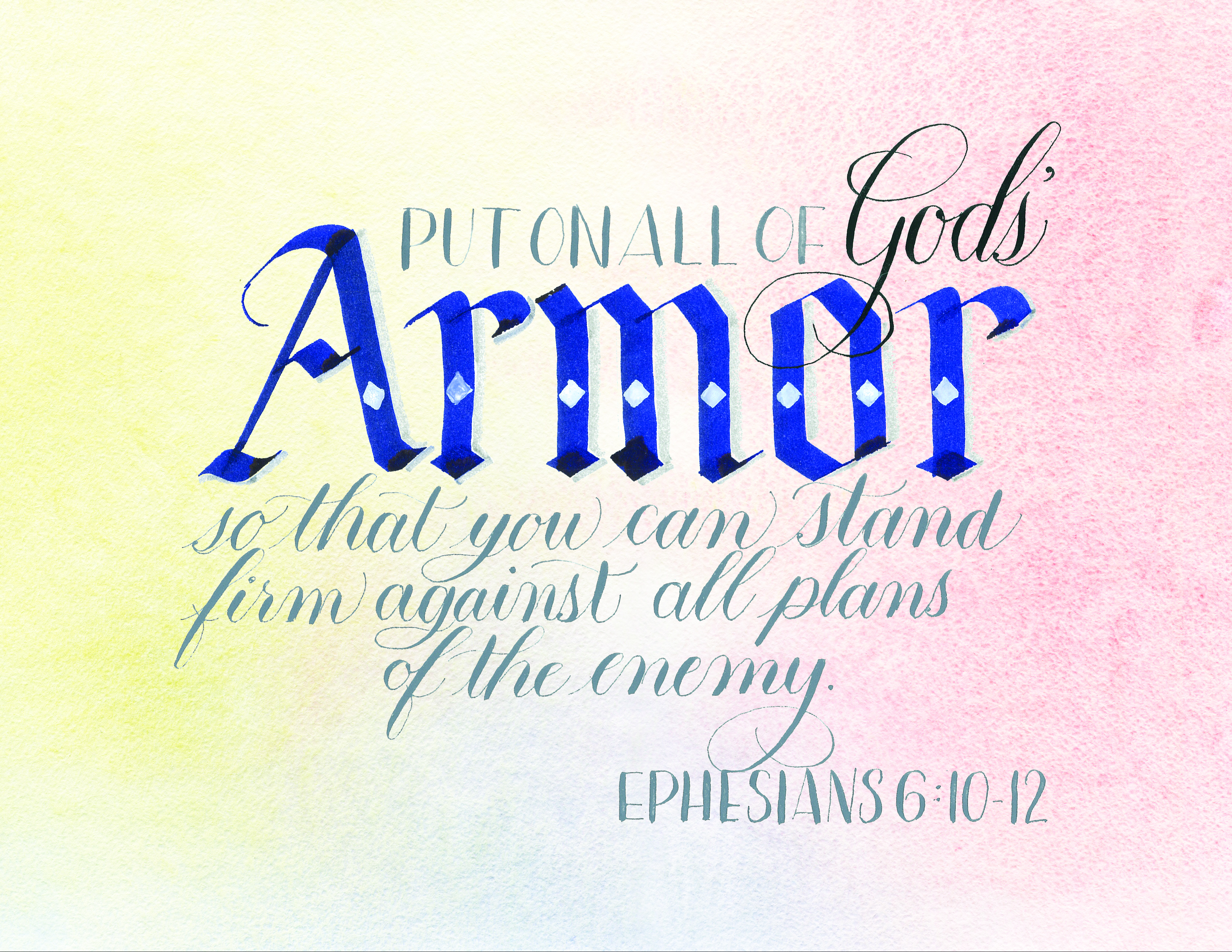 story love calligraphy 6:10 Club Kids Godâ€™s Word: Ephesians » 12 Crossroads